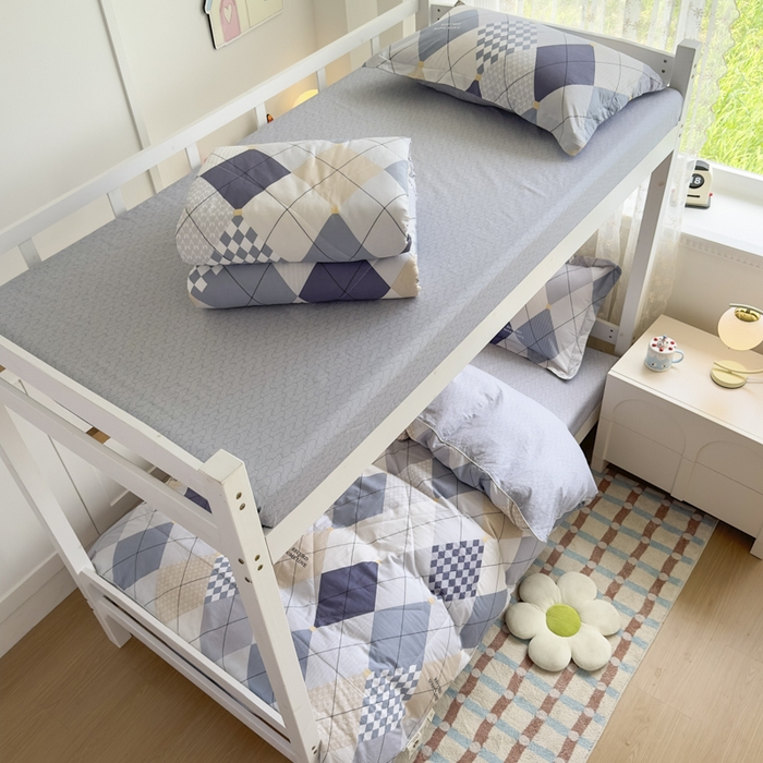 91家纺网 家纺一手货源 找家纺 帕拉美拉 2025新款多功能夏被款被套学生上下铺宿舍三件套被芯六件套鹏程万里