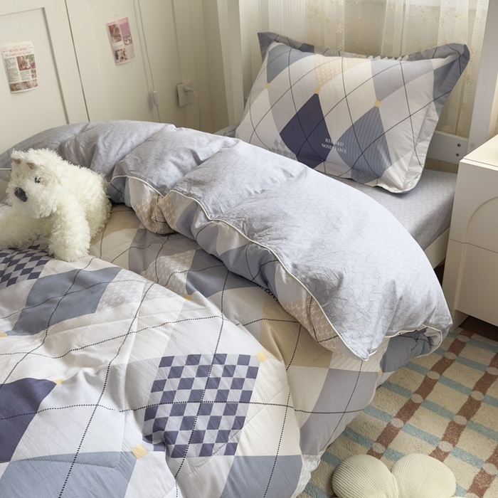 91家纺网 家纺一手货源 找家纺 帕拉美拉 2025新款多功能夏被款被套学生上下铺宿舍三件套被芯六件套鹏程万里