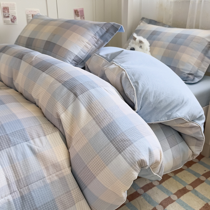91家纺网 家纺一手货源 找家纺 帕拉美拉 2025新款多功能夏被款被套学生上下铺宿舍三件套被芯六件套启航