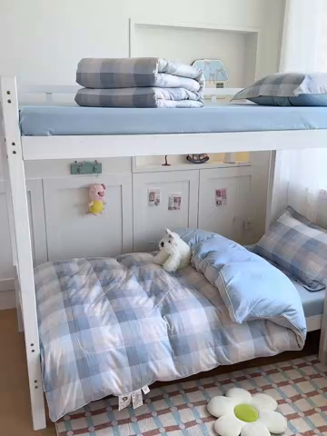 91家纺网 家纺一手货源 找家纺 帕拉美拉 2025新款多功能夏被款被套学生上下铺宿舍三件套被芯六件套启航