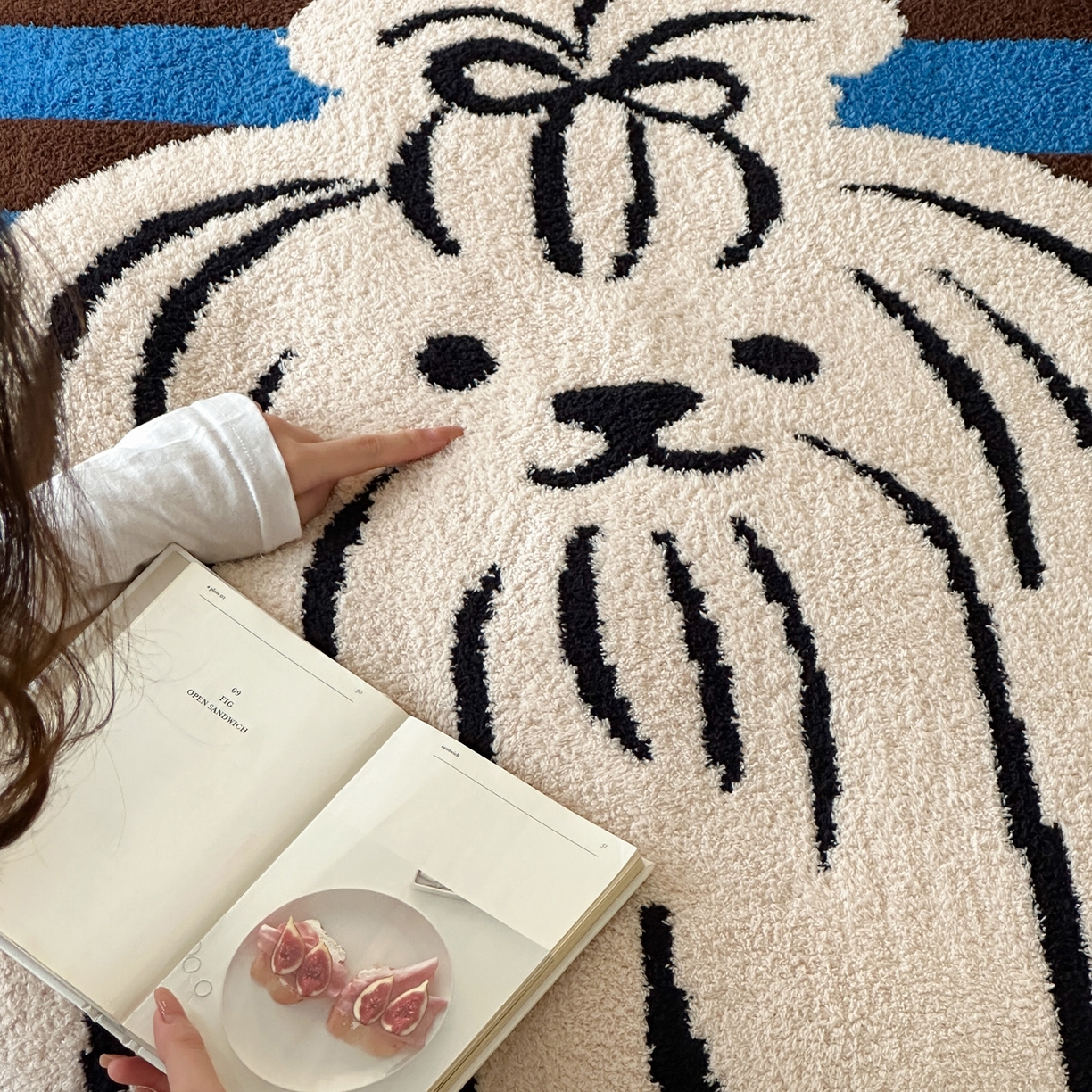 91家纺网 家纺一手货源 找家纺 （总）RYB红黄兰 2025新款设计师原创多功能针织半边绒毛毯午休毯盖毯加厚毯子毛毯毯子