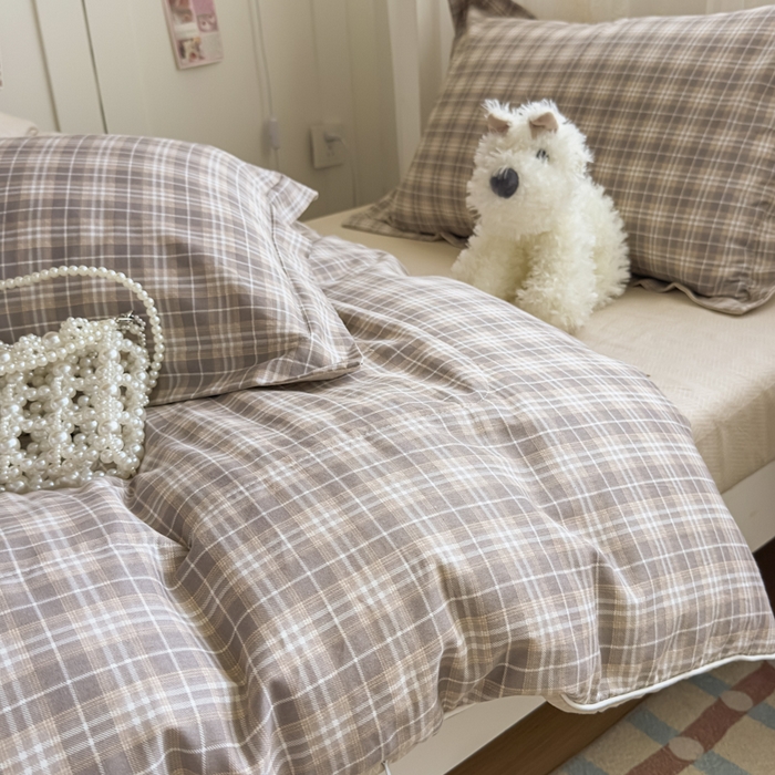 91家纺网 家纺一手货源 找家纺 帕拉美拉 2025新款多功能夏被款被套学生上下铺宿舍三件套被芯六件套舒曼时光-咖