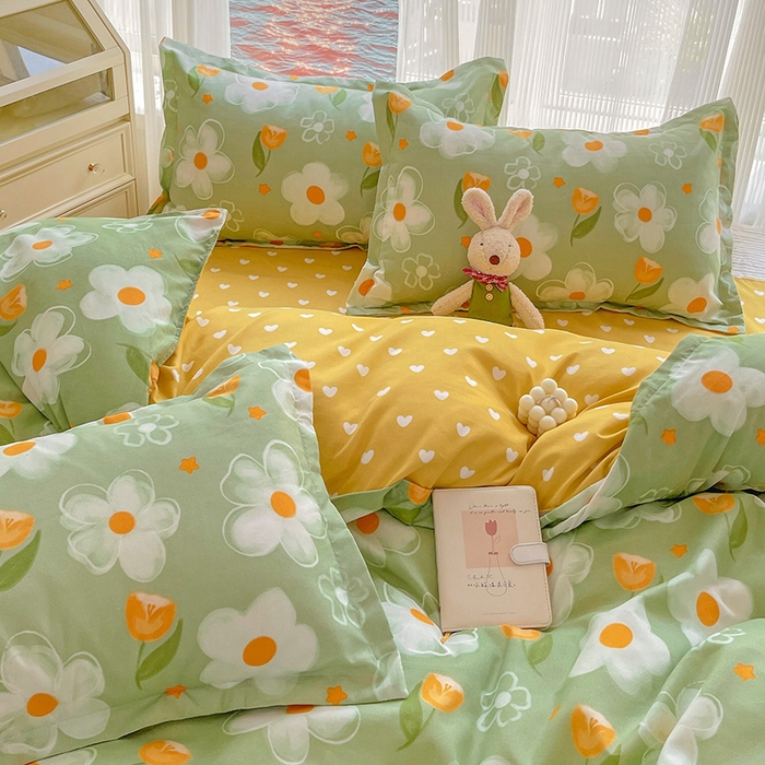 91家纺网 家纺一手货源 找家纺 文黛家居 2025新款植物羊绒小版花四件套 初语