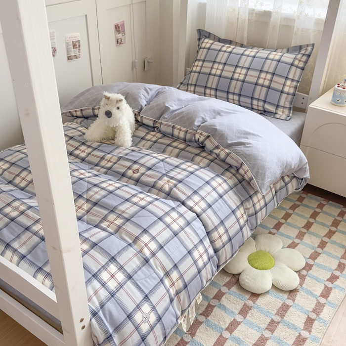 91家纺网 家纺一手货源 找家纺 帕拉美拉 2025新款多功能夏被款被套学生上下铺宿舍三件套被芯六件套腾飞