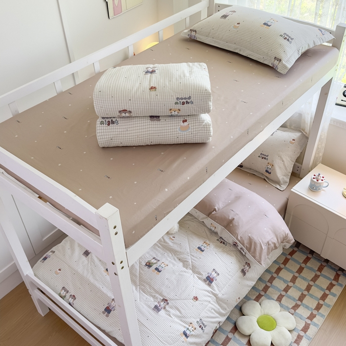 91家纺网 家纺一手货源 找家纺 帕拉美拉 2025新款多功能夏被款被套学生上下铺宿舍三件套被芯六件套小熊系铃