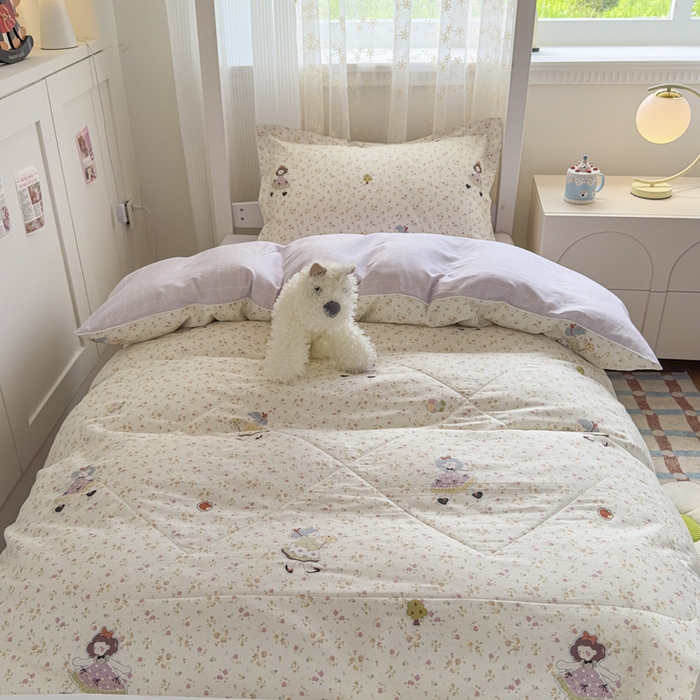 91家纺网 家纺一手货源 找家纺 帕拉美拉 2025新款多功能夏被款被套学生上下铺宿舍三件套被芯六件套星轨漫步