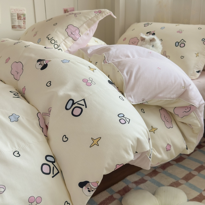 91家纺网 家纺一手货源 找家纺 帕拉美拉 2025新款多功能夏被款被套学生上下铺宿舍三件套被芯六件套圆梦