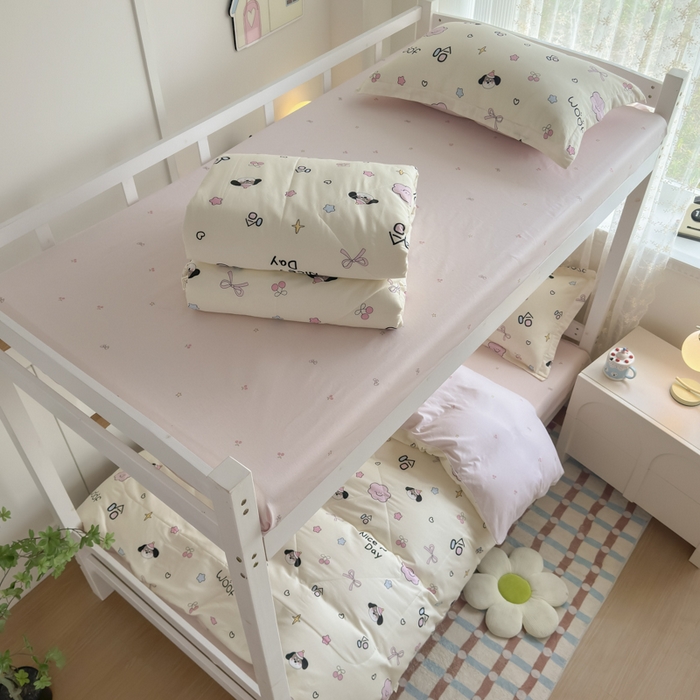 91家纺网 家纺一手货源 找家纺 帕拉美拉 2025新款多功能夏被款被套学生上下铺宿舍三件套被芯六件套圆梦