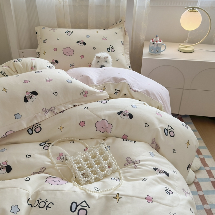 91家纺网 家纺一手货源 找家纺 帕拉美拉 2025新款多功能夏被款被套学生上下铺宿舍三件套被芯六件套圆梦