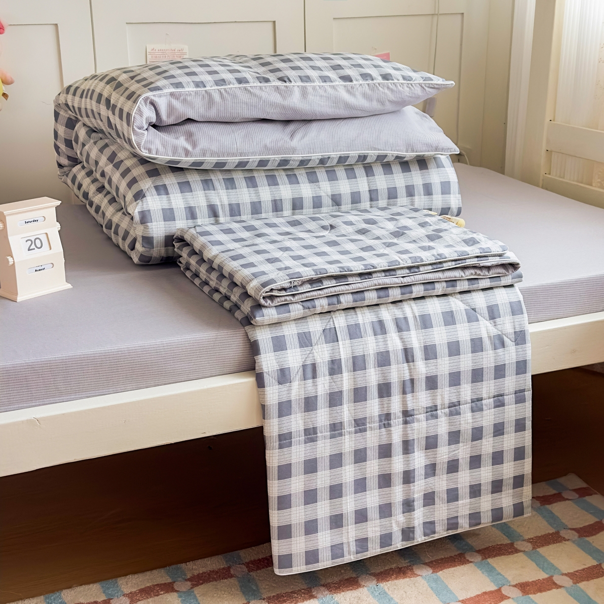 91家纺网 家纺一手货源 找家纺 （总）帕拉美拉 2025新款多功能夏被款被套学生上下铺宿舍三件套被芯六件套