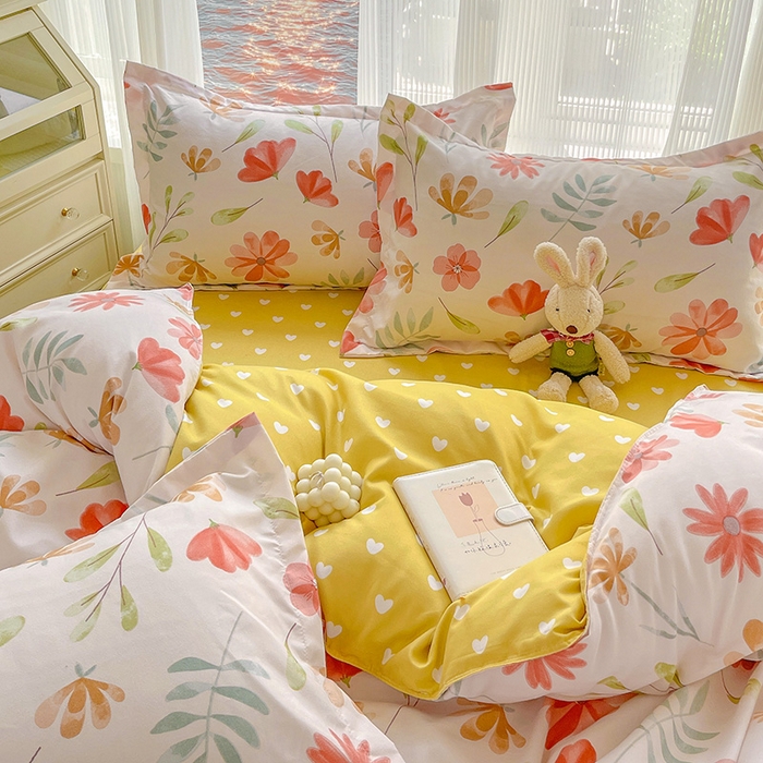 91家纺网 家纺一手货源 找家纺 文黛家居 2025新款植物羊绒小版花四件套 花伊浓