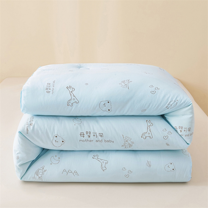 91家纺网 家纺一手货源 找家纺 （总）易博家纺 2025新款水洗棉印花冬被被子被芯春秋被直播批发棉花被被