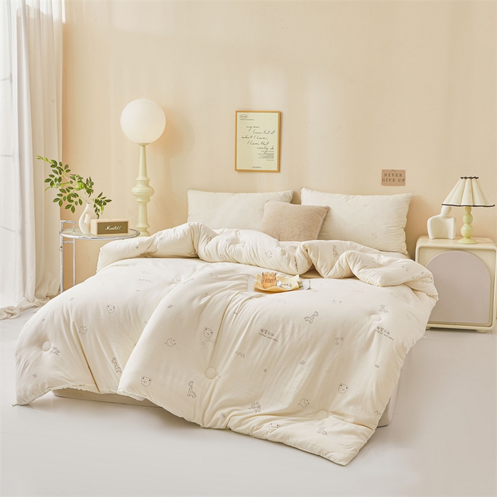 91家纺网 家纺一手货源 找家纺 （总）易博家纺 2025新款水洗棉印花冬被被子被芯春秋被直播批发棉花被被