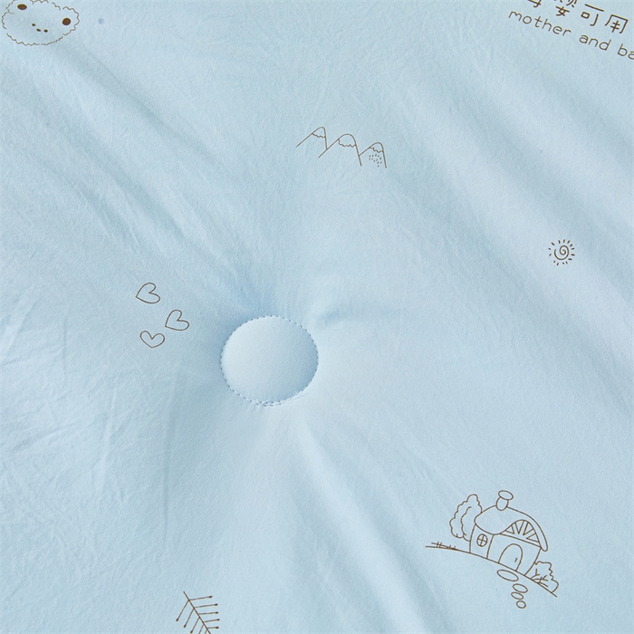 91家纺网 家纺一手货源 找家纺 易博家纺 2025新款水洗棉印花被 童梦小熊-蓝