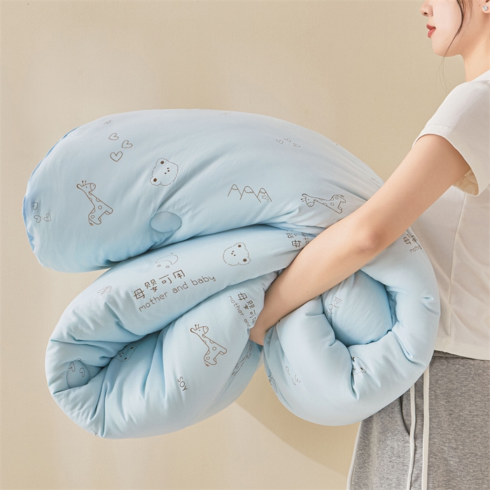 91家纺网 家纺一手货源 找家纺 易博家纺 2025新款水洗棉印花被 童梦小熊-蓝