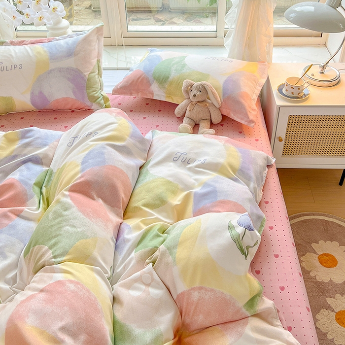 91家纺网 家纺一手货源 找家纺 文黛家居 2025新款植物羊绒小版花四件套 梦悠