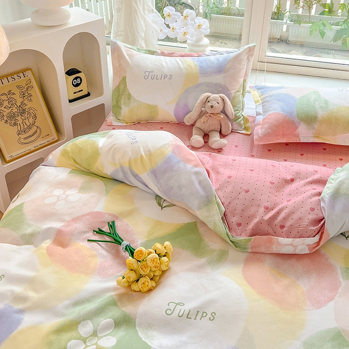 91家纺网 家纺一手货源 找家纺 文黛家居 2025新款植物羊绒小版花四件套 梦悠