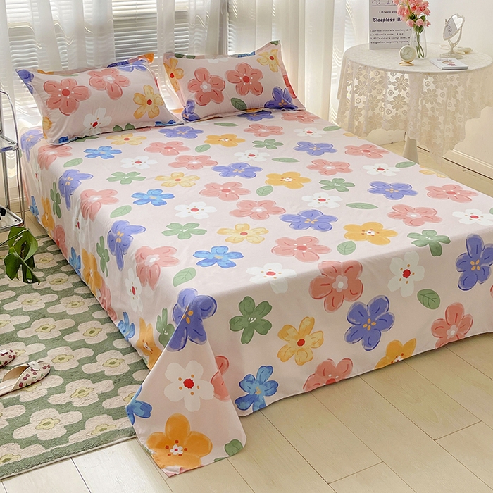 91家纺网 家纺一手货源 找家纺 文黛家居 2025新款植物羊绒小版花四件套 莫奈花海-粉