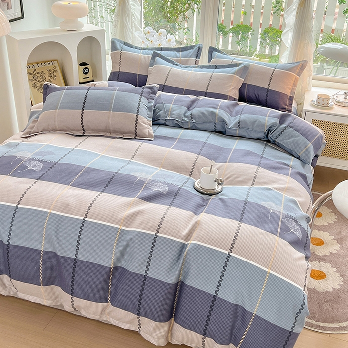 91家纺网 家纺一手货源 找家纺 文黛家居 2025新款植物羊绒小版花四件套 秋的季节