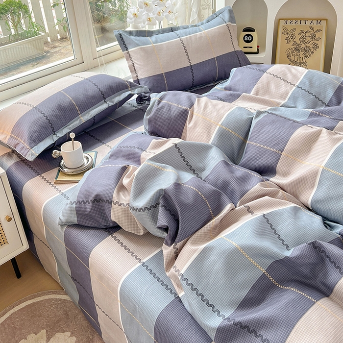 91家纺网 家纺一手货源 找家纺 文黛家居 2025新款植物羊绒小版花四件套 秋的季节