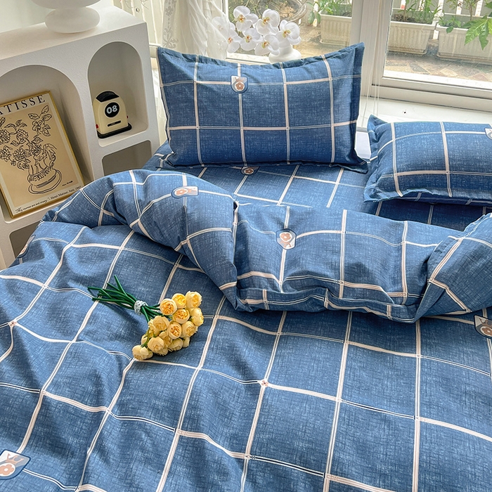 91家纺网 家纺一手货源 找家纺 文黛家居 2025新款植物羊绒小版花四件套 绅士