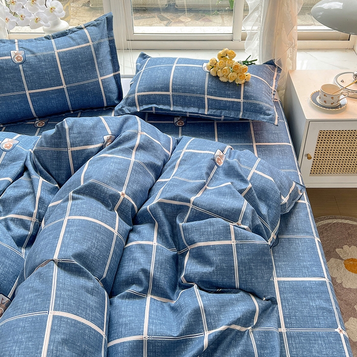 91家纺网 家纺一手货源 找家纺 文黛家居 2025新款植物羊绒小版花四件套 绅士