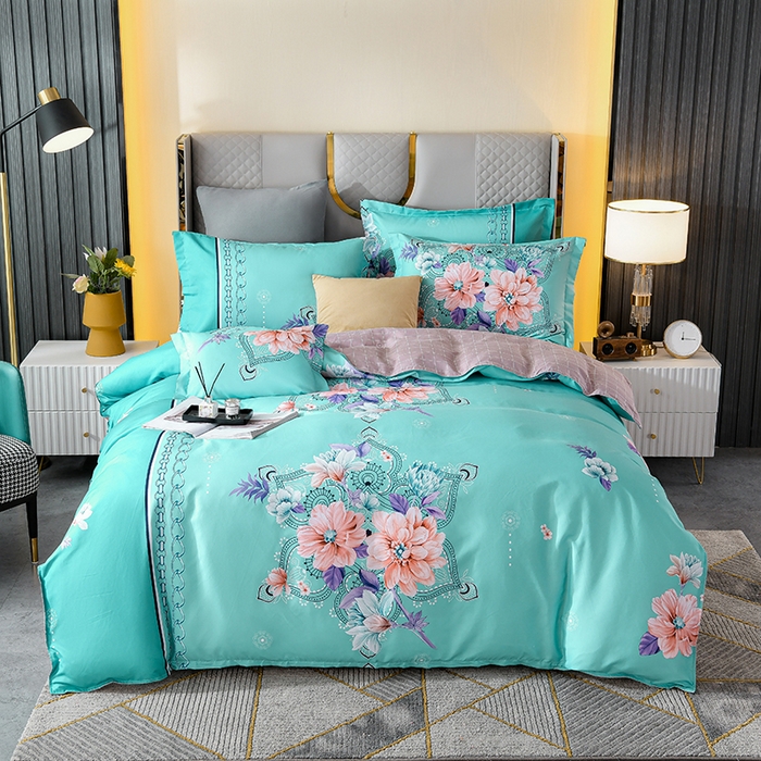 91家纺网 家纺一手货源 找家纺 （总）文黛家居 2025新款-植物羊绒大版花四件套