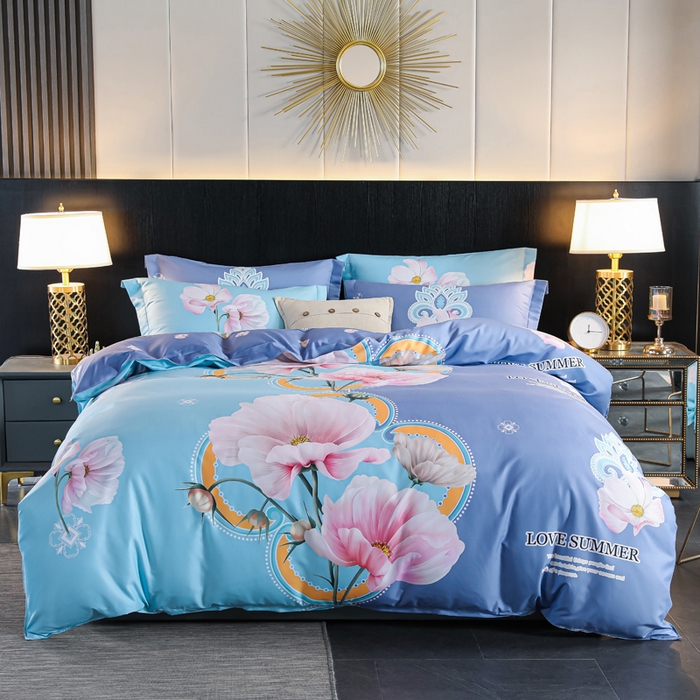 91家纺网 家纺一手货源 找家纺 （总）文黛家居 2025新款-植物羊绒大版花四件套