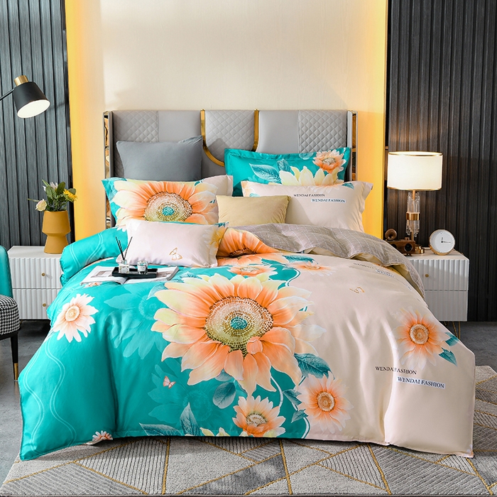 91家纺网 家纺一手货源 找家纺 （总）文黛家居 2025新款-植物羊绒大版花四件套