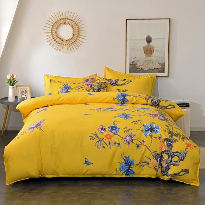 91家纺网 家纺一手货源 找家纺 （总）文黛家居 2025新款-植物羊绒大版花四件套