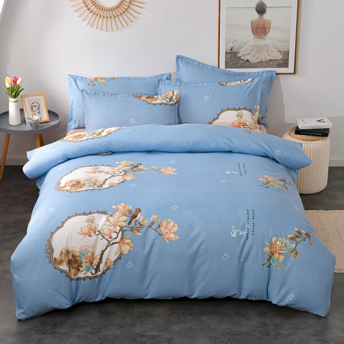 91家纺网 家纺一手货源 找家纺 （总）文黛家居 2025新款-植物羊绒大版花四件套