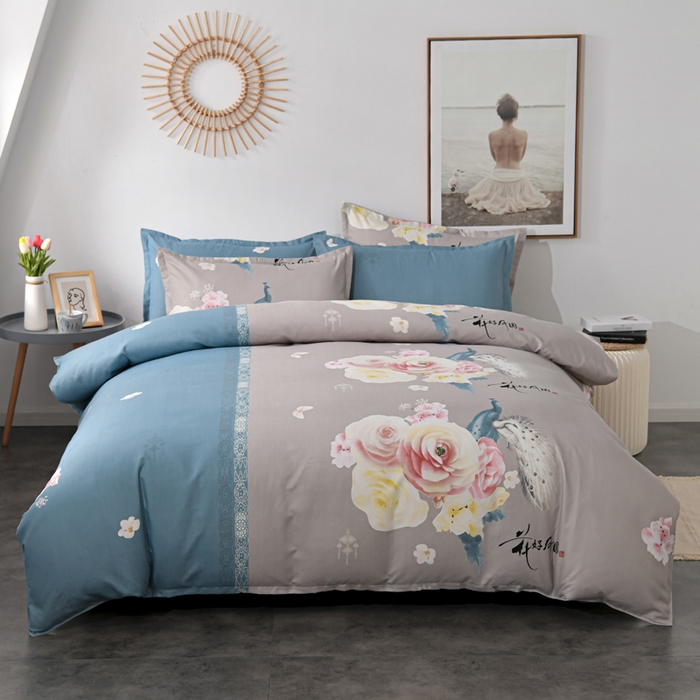 91家纺网 家纺一手货源 找家纺 （总）文黛家居 2025新款-植物羊绒大版花四件套