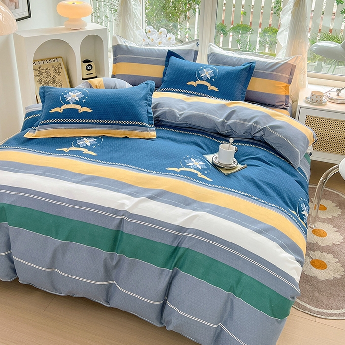 91家纺网 家纺一手货源 找家纺 文黛家居 2025新款植物羊绒小版花四件套 星语