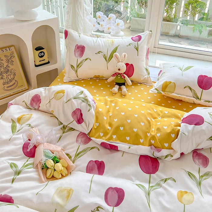 91家纺网 家纺一手货源 找家纺 文黛家居 2025新款植物羊绒小版花四件套 雅韵