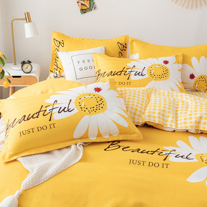 91家纺网 家纺一手货源 找家纺 文黛家居 2025新款-植物羊绒大版花四件套 春暖花开