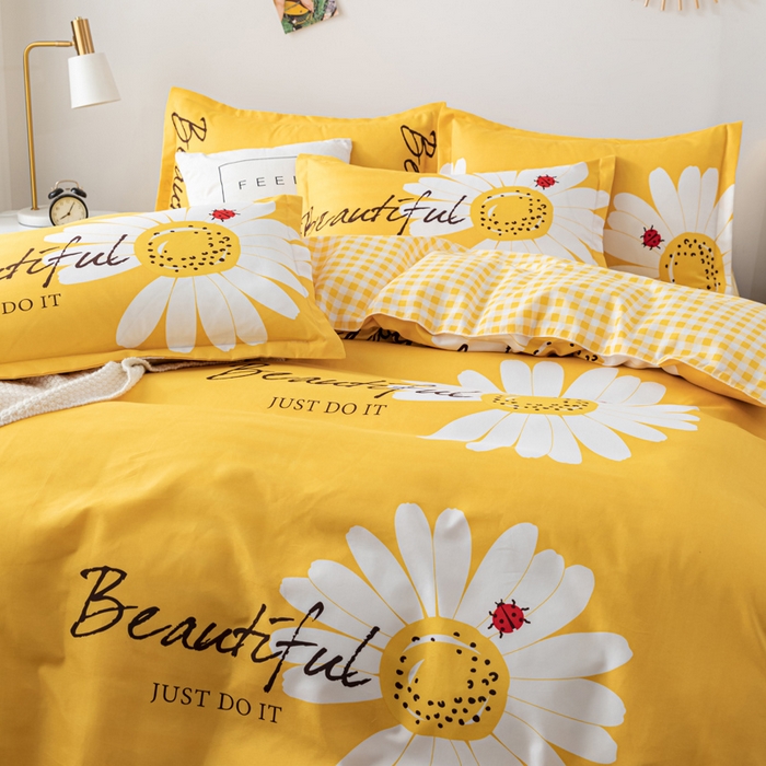 91家纺网 家纺一手货源 找家纺 文黛家居 2025新款-植物羊绒大版花四件套 春暖花开