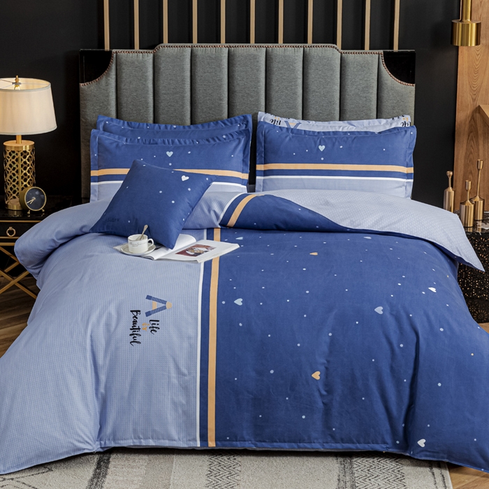 91家纺网 家纺一手货源 找家纺 文黛家居 2025新款-植物羊绒大版花四件套 点点心意