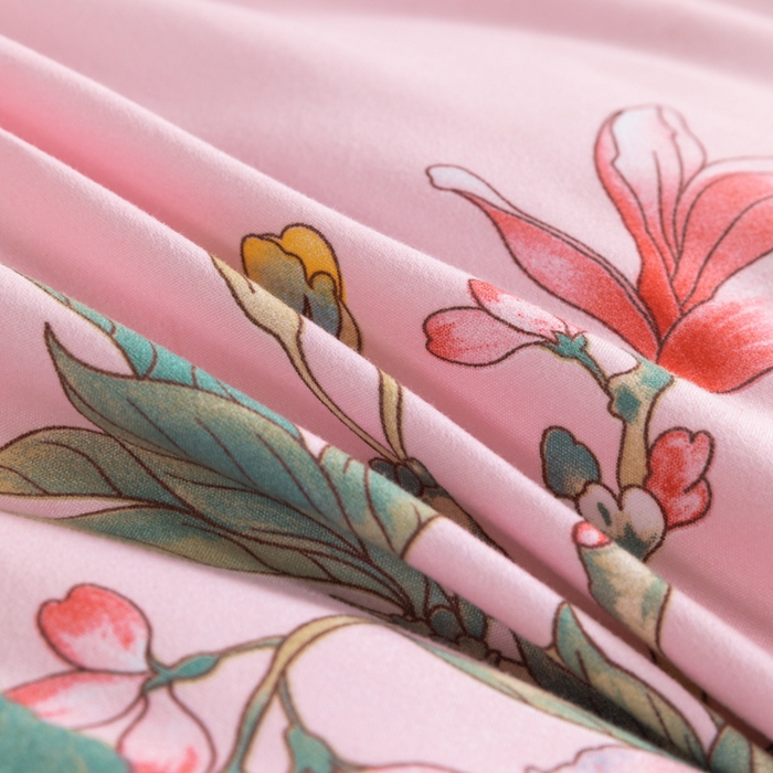 91家纺网 家纺一手货源 找家纺 文黛家居 2025新款-植物羊绒大版花四件套 百鸟朝凤