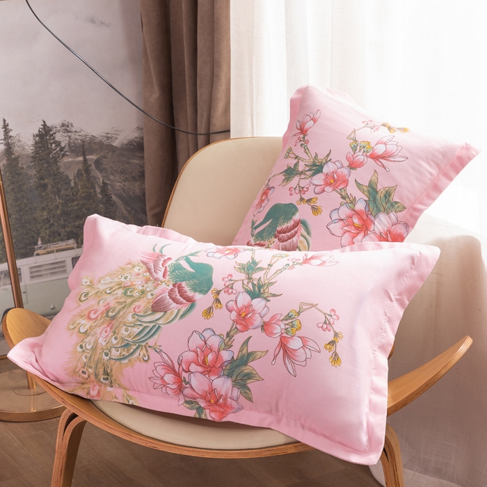 91家纺网 家纺一手货源 找家纺 文黛家居 2025新款-植物羊绒大版花四件套 百鸟朝凤