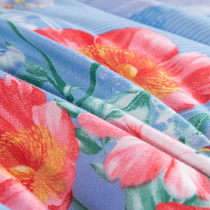 91家纺网 家纺一手货源 找家纺 文黛家居 2025新款-植物羊绒大版花四件套 花锦世界