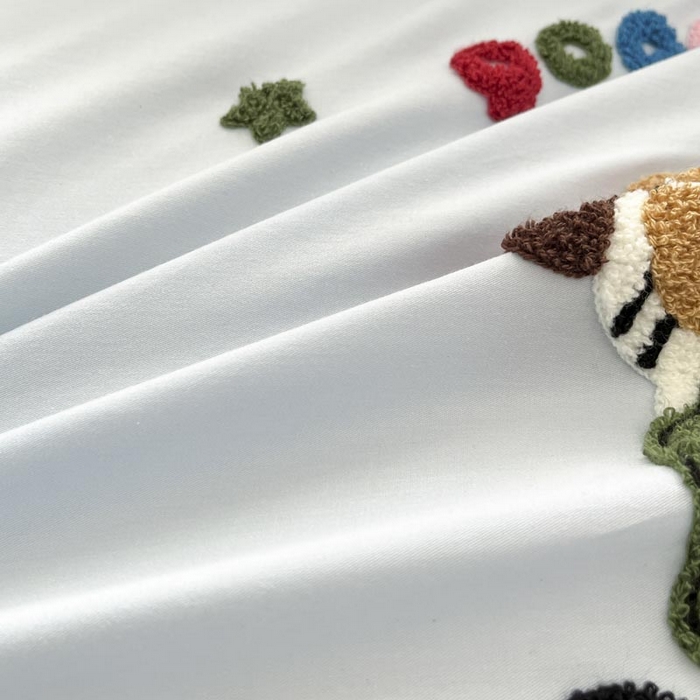 91家纺网 家纺一手货源 找家纺 （总）泽西2025新品全棉套件条纹多巴胺卡通毛巾绣宿舍学生三件套纯棉四件套