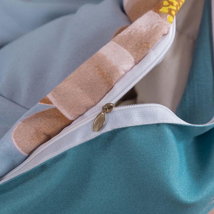 91家纺网 家纺一手货源 找家纺 文黛家居 2025新款-植物羊绒大版花四件套 秋菊