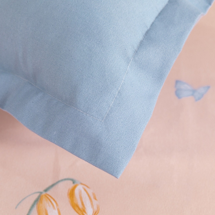 91家纺网 家纺一手货源 找家纺 文黛家居 2025新款-植物羊绒大版花四件套 秋菊