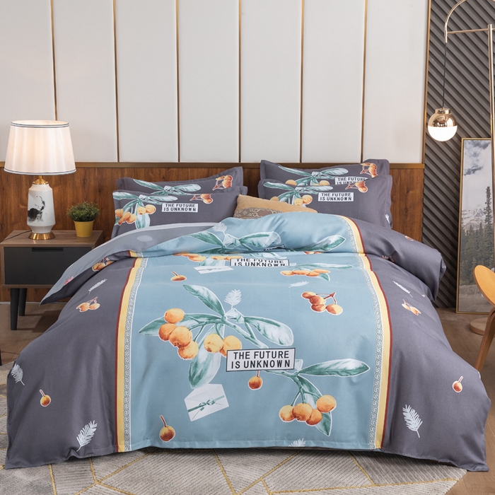 91家纺网 家纺一手货源 找家纺 文黛家居 2025新款-植物羊绒大版花四件套 秋收