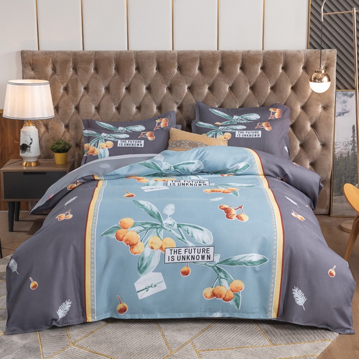 91家纺网 家纺一手货源 找家纺 文黛家居 2025新款-植物羊绒大版花四件套 秋收