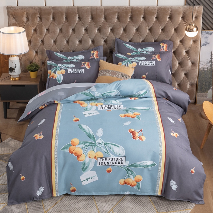 91家纺网 家纺一手货源 找家纺 文黛家居 2025新款-植物羊绒大版花四件套 秋收