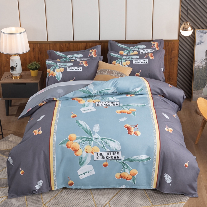 91家纺网 家纺一手货源 找家纺 文黛家居 2025新款-植物羊绒大版花四件套 秋收