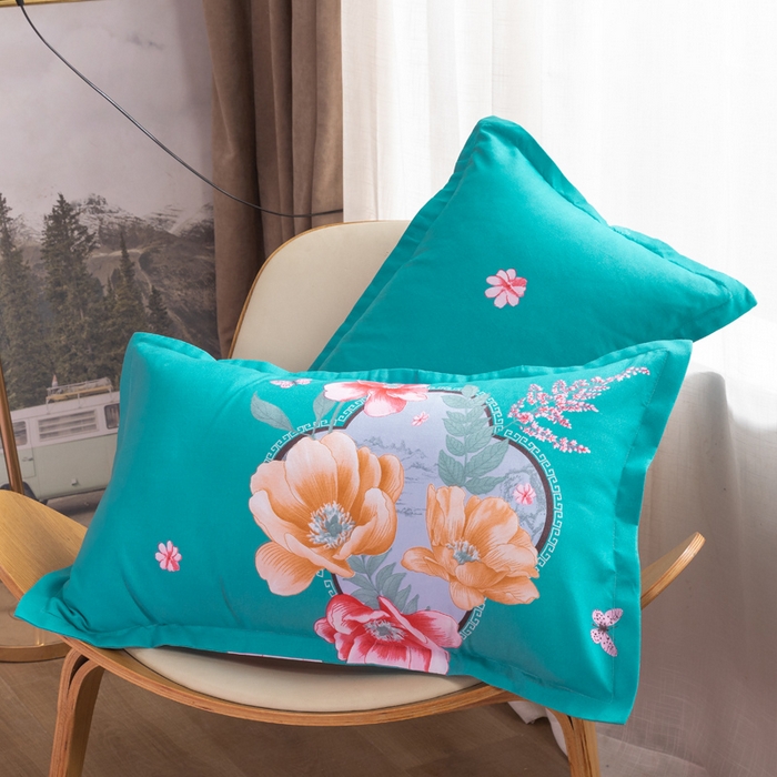 91家纺网 家纺一手货源 找家纺 文黛家居 2025新款-植物羊绒大版花四件套 世外桃源