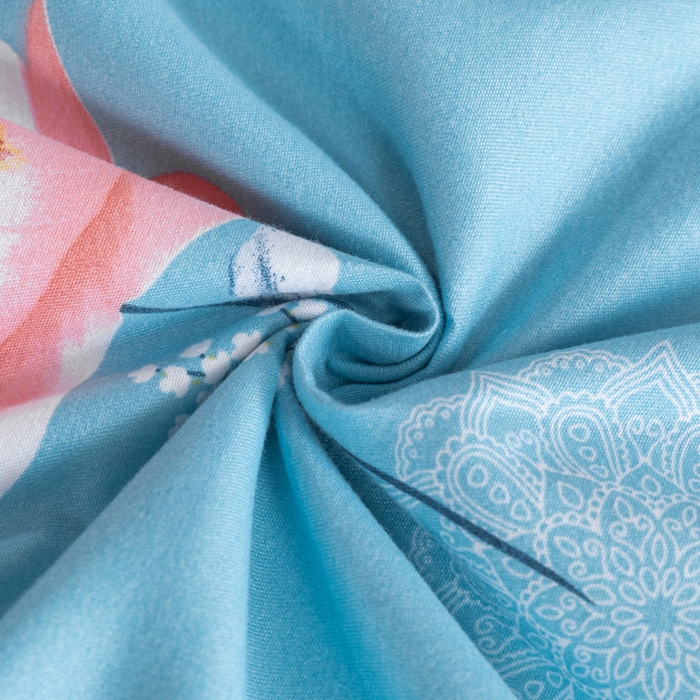 91家纺网 家纺一手货源 找家纺 文黛家居 2025新款-植物羊绒大版花四件套 恬爱