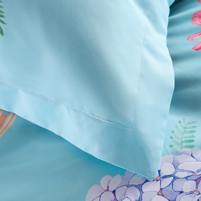 91家纺网 家纺一手货源 找家纺 文黛家居 2025新款-植物羊绒大版花四件套 百花齐放